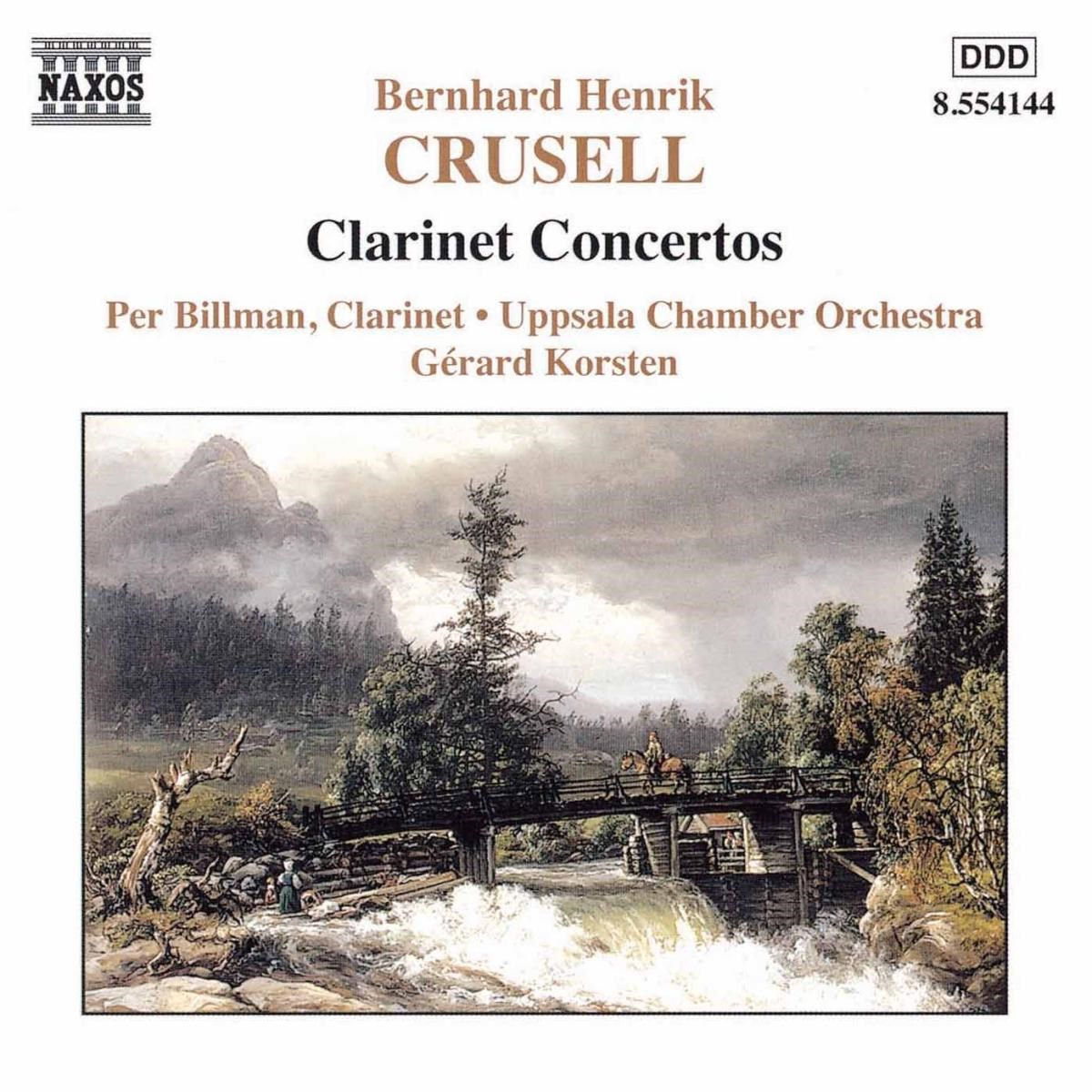 Afbeelding van Per Billman, Uppsala Chamber Orchestra, Gérard Korsten - Crusell: Clarinet Concertos