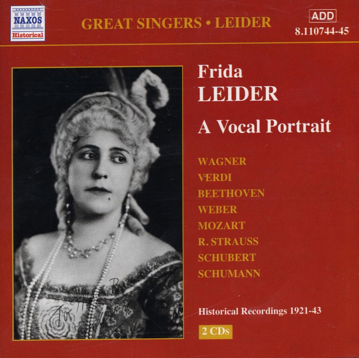 Afbeelding van Frida Leider - Vocal Portrait