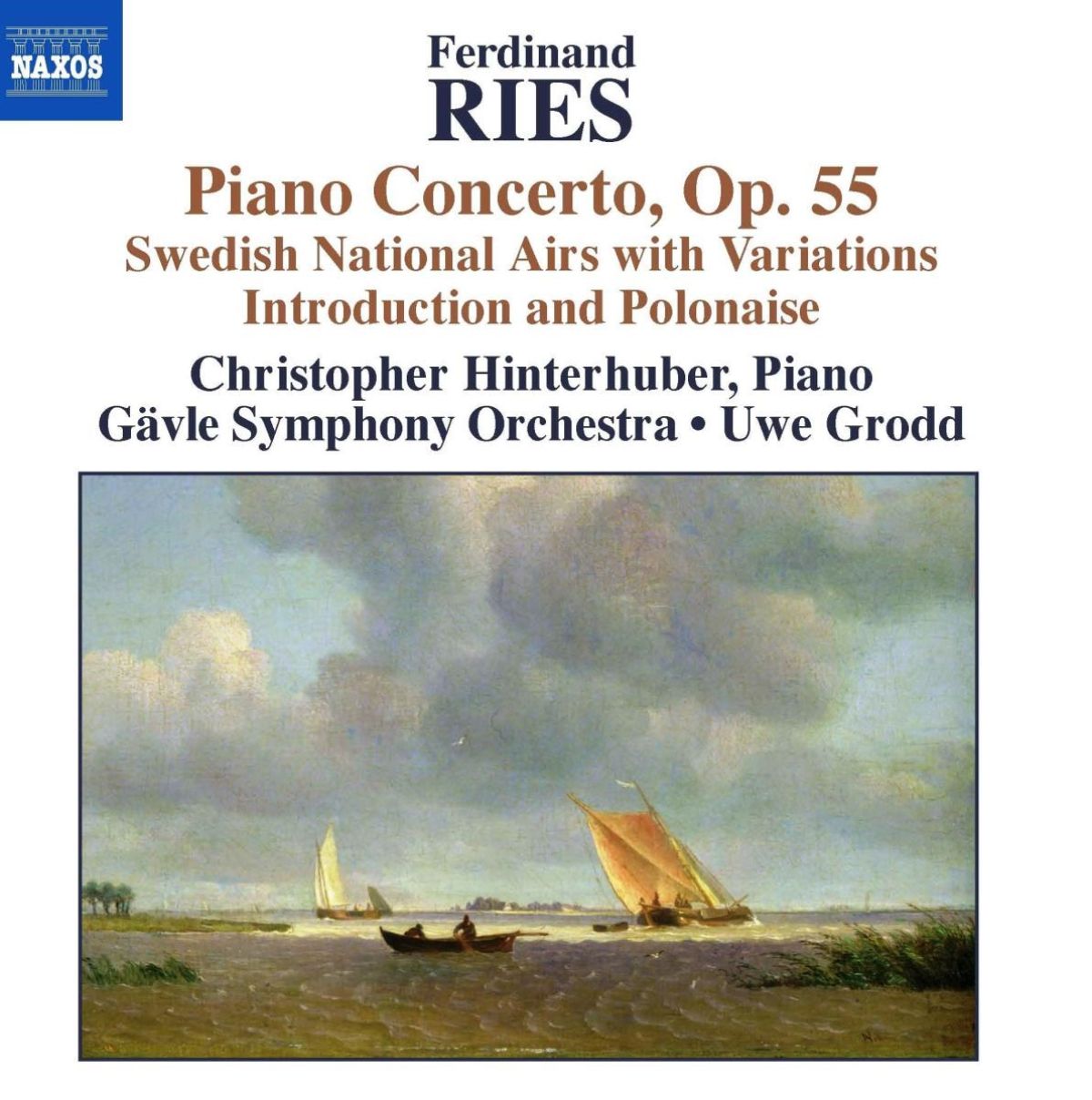 Afbeelding van Christopher Hinterhuber, Gävle Symphony Orchestra, Uwe Grodd - Ries: Piano Concertos, Op.55