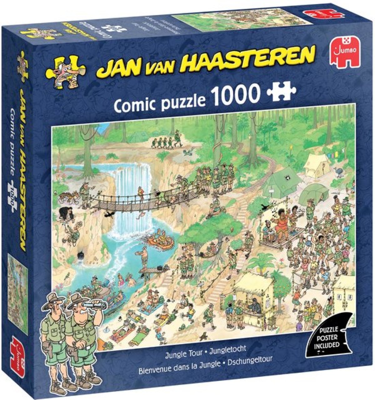 Afbeelding van Jan van Haasteren - Jungletocht (1000 Stukjes)