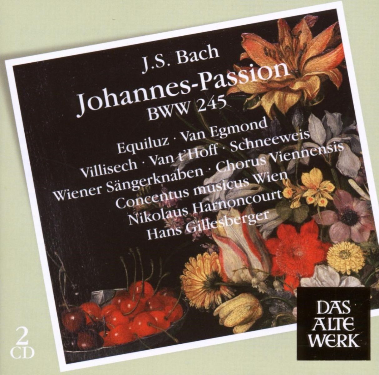 Die Wiener Sängerknaben, Chorus Viennensis, Concentus Musicus Wien, Nikolaus Harnoncourt, Hans Gillesberger - J.S. Bach: St John Passion (1965)
