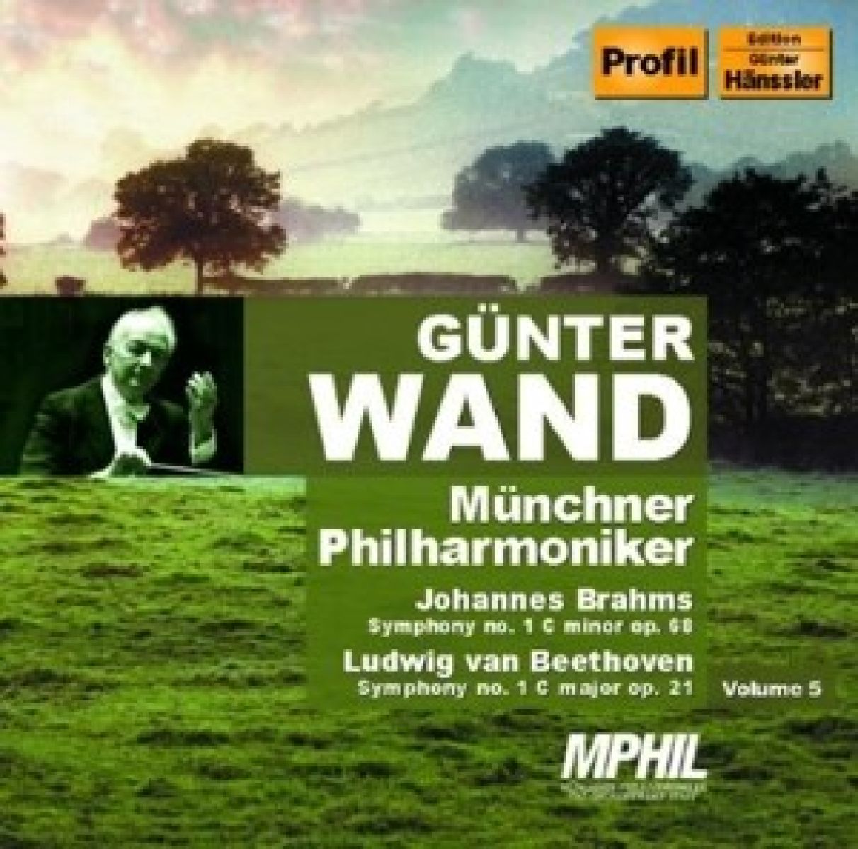 Afbeelding van Münchner Philharmoniker, Günther Wand - Brahms: Symphony No.1 | Beethoven: Symphony No.1