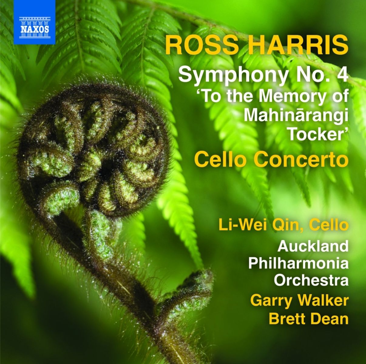 Afbeelding van Li-Wei Qin, Robert Ashworth, Auckland Philharmonia - Harris: Symphony No. 4, "To The Memory Of Mahinarangi Tocker" | Cello Concerto
