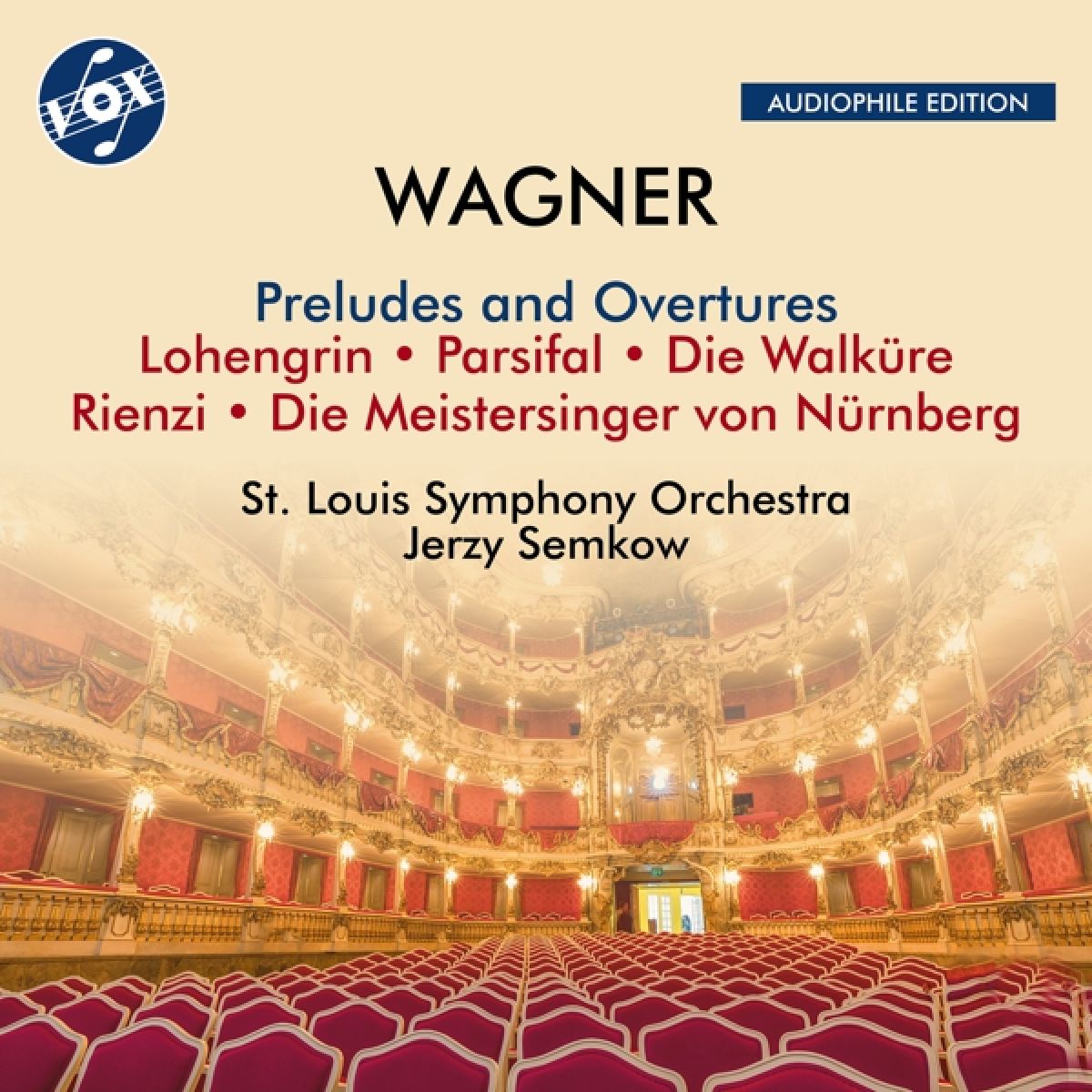 Afbeelding van Saint Louis Symphony Orchestra, Jerzy Semkow - Wagner: Preludes And Overtures