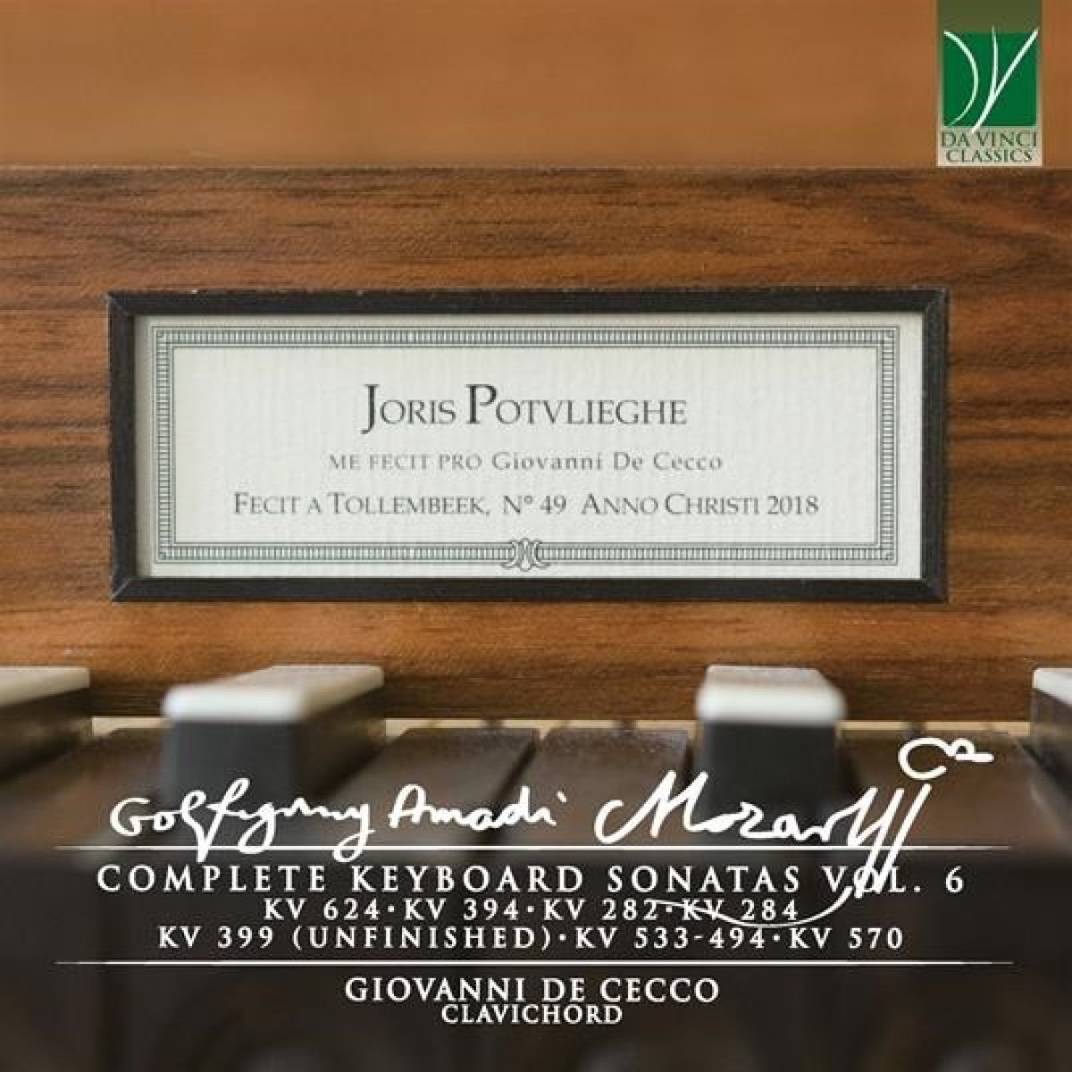 Giovanni De Cecco - Mozart: Complete Keyboard Sonatas Vol. 6