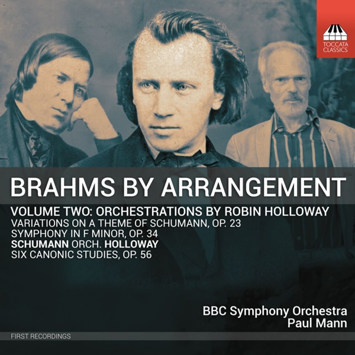 Afbeelding van BBC Symphony Orchestra - Brahms By Arrangement, Vol. 2 - Orchestrations By Robin Holloway