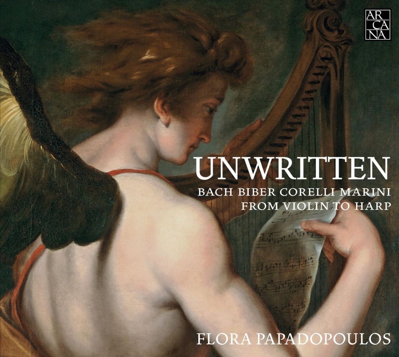 Flora Papadopoulos - Unwritten: Bach, Biber, Corelli, Marini - From Violin To Harp