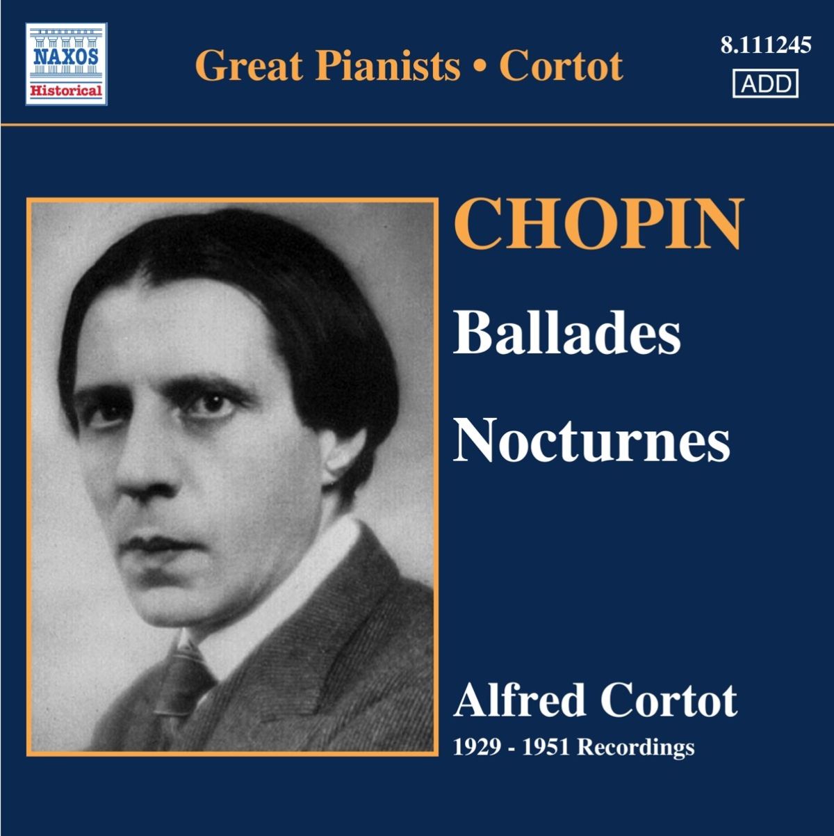 Afbeelding van Alfred Cortot - Chopin: Ballades And Nocturne