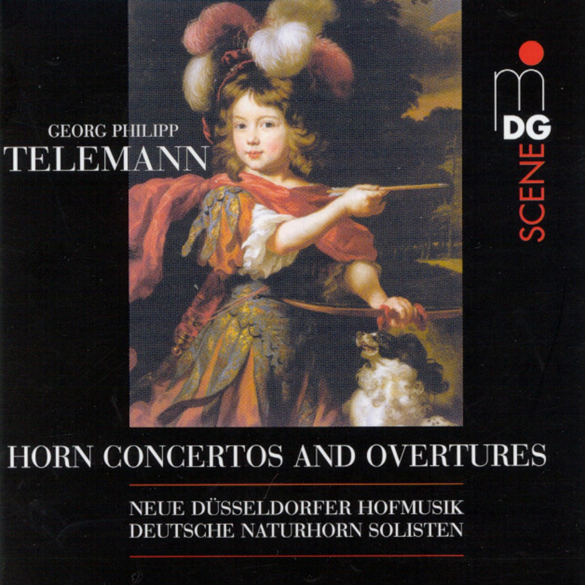 Afbeelding van Deutsche Naturhorn Solisten, Neue Düsseldorfer Hofmusik - Telemann: Horn Concertos And Overtures