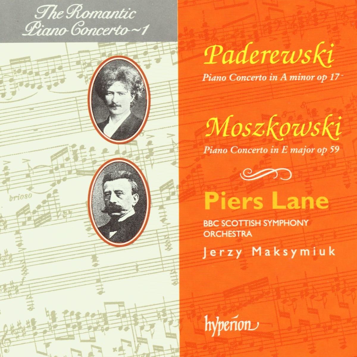 Afbeelding van Piers Lane, BBC Scottish Symphony Orchestra, Jerzy Maksymiuk - Romantic Piano Concerto Vol 1
