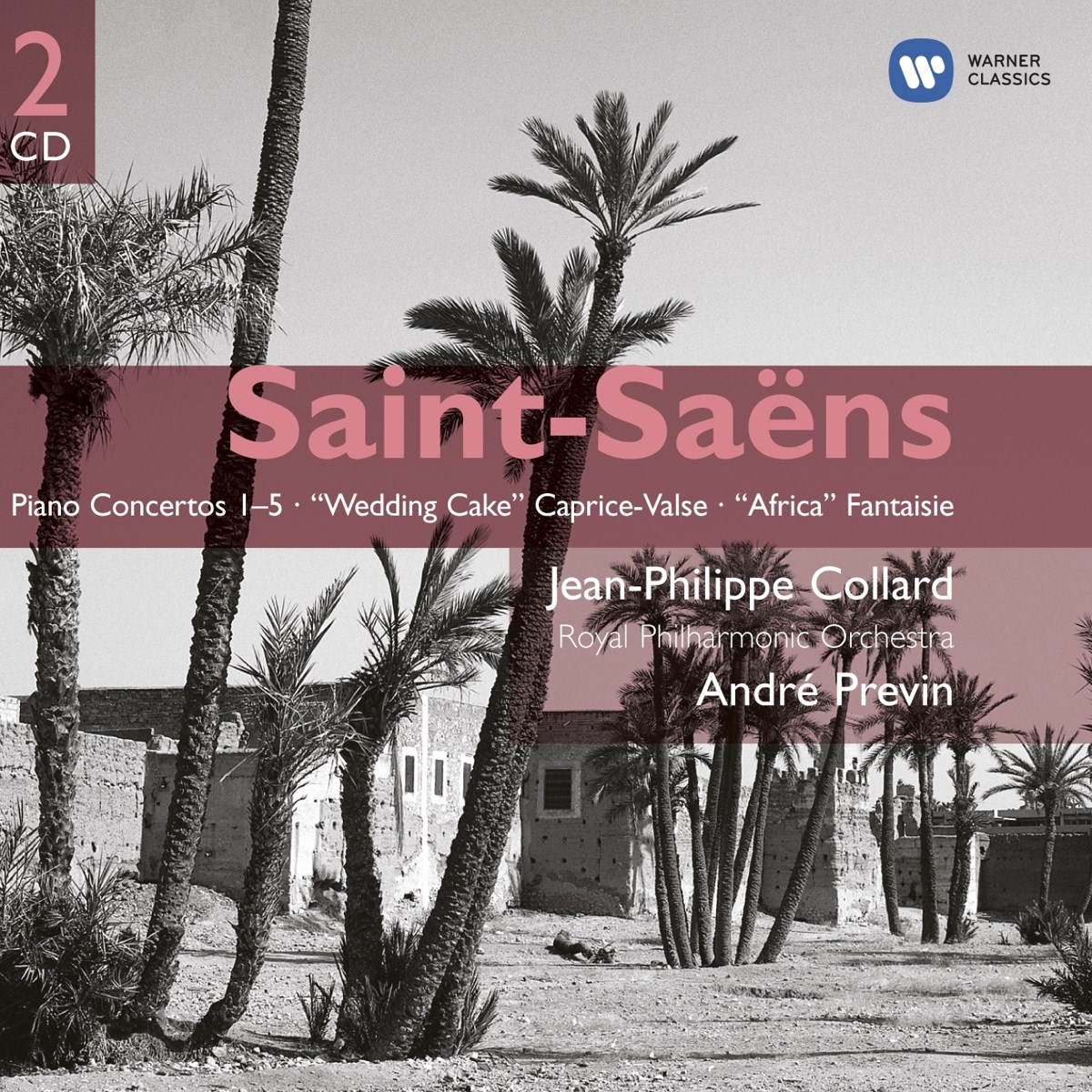Afbeelding van Jean-Philippe Collard, Royal Philharmonic Orchestra, André Previn - Saint-Seans: Complete Piano Concertos 1 - 5