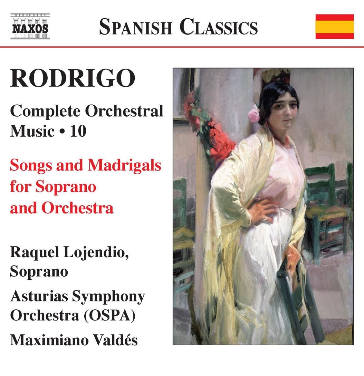 Afbeelding van Raquel Lojendio, Asturias Symphony Orchestra, Maximiano Valdés - Rodrigo: Orchestral Music Volume 10