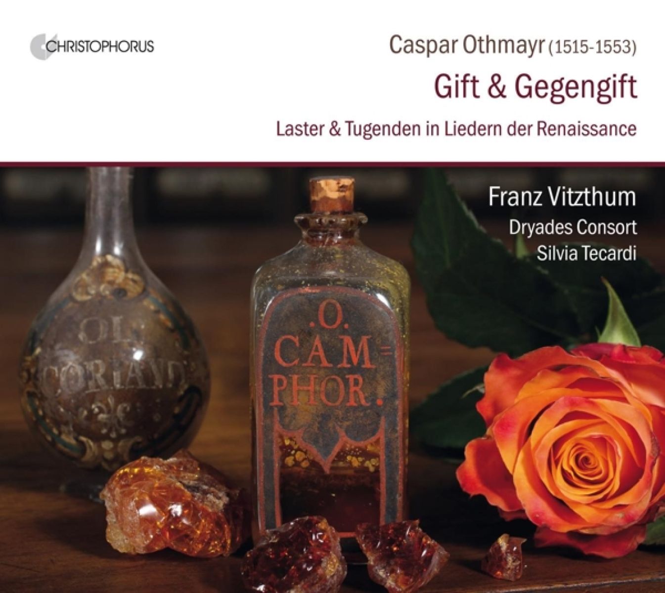 Afbeelding van Franz Vitzthum, Dryades Consort, Silvia Tecardi - Othmayr: Gift & Gegengift: Laster & Tugenden In Liedem Der Renaissance