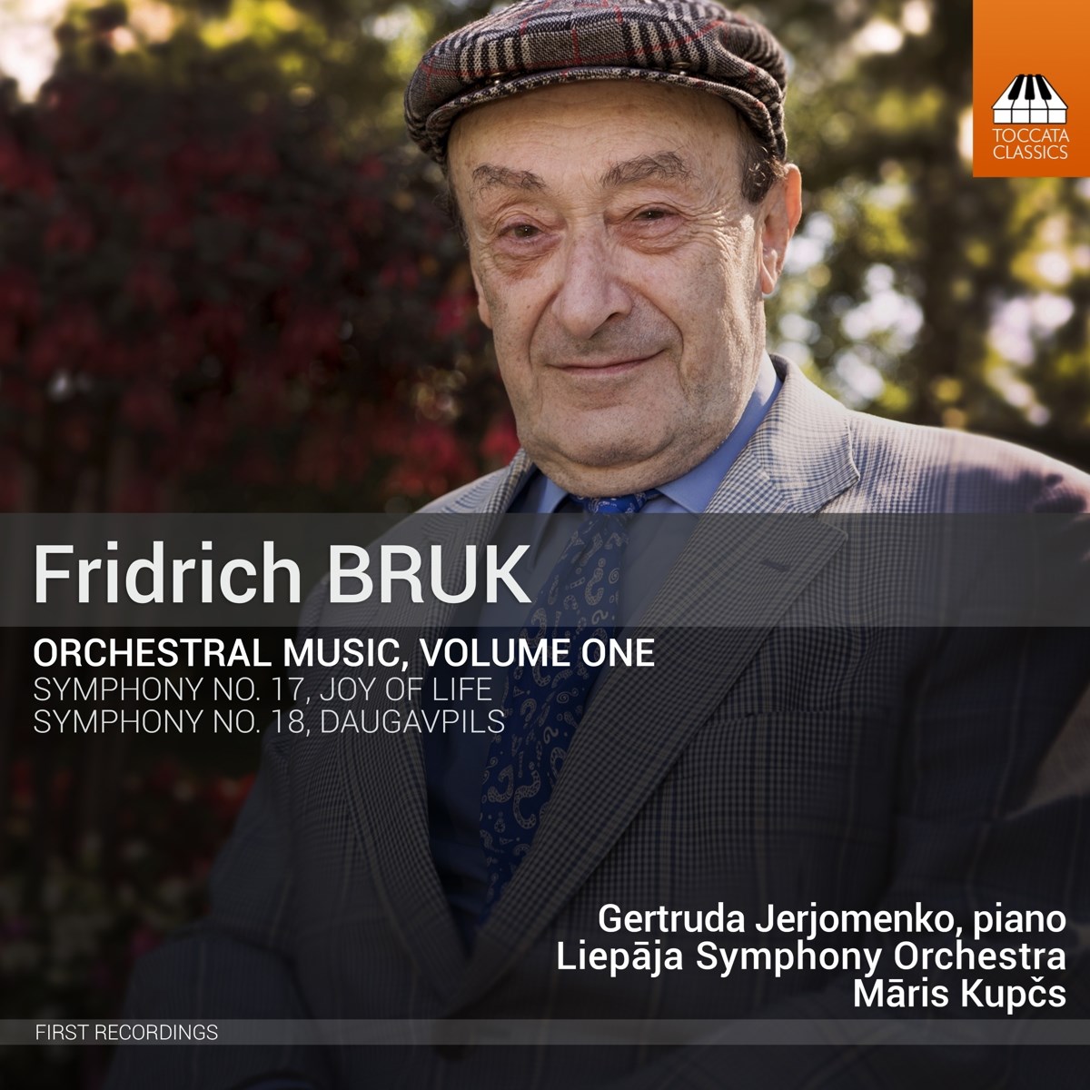 Afbeelding van Gertruda Jerjomenko, Liepaja Symphony Orchestra, Maris Kupcs - Bruk: Orchestral Music, Volume One