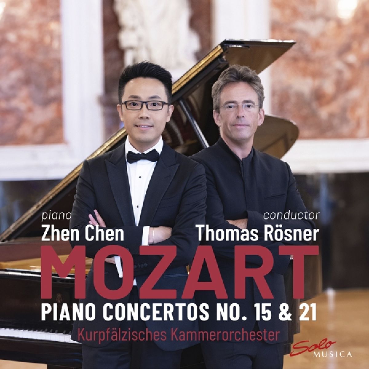 Afbeelding van Zhen Chen, Kurpfälzisches Kammerorchester, Thomas Rösner - Mozart: Piano Concertos No 15 & 21