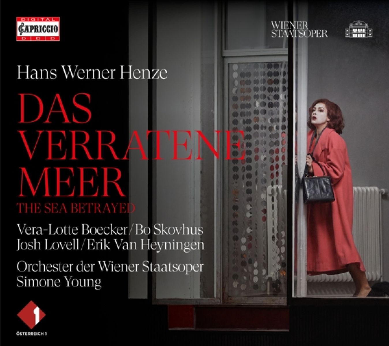 Afbeelding van Vera-Lotte Boecker, Bo Skovhus, Josh Lovell, Erik Van Heyningen, Orchester Der Wiener Staatsoper, Simone Young - Henze: Das Verratene Meer (The Sea Betrayed)