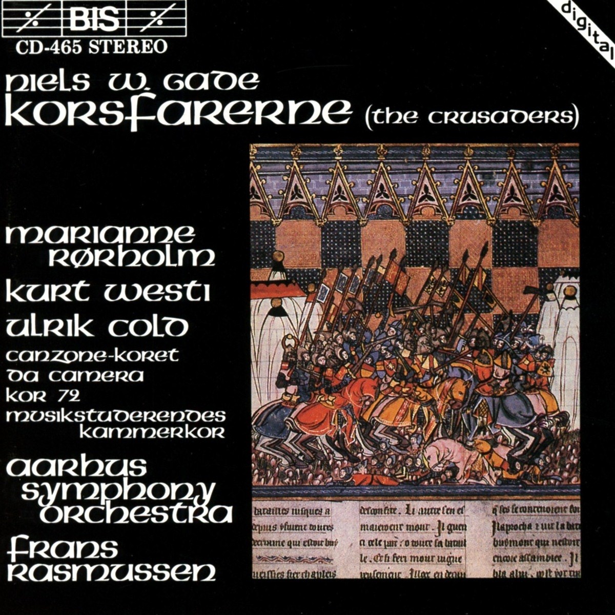 Afbeelding van Niels W. Gade & Aarhus Symphony Orchestra, Frans Rasmussen - Korsfarerne (The Crusaders)