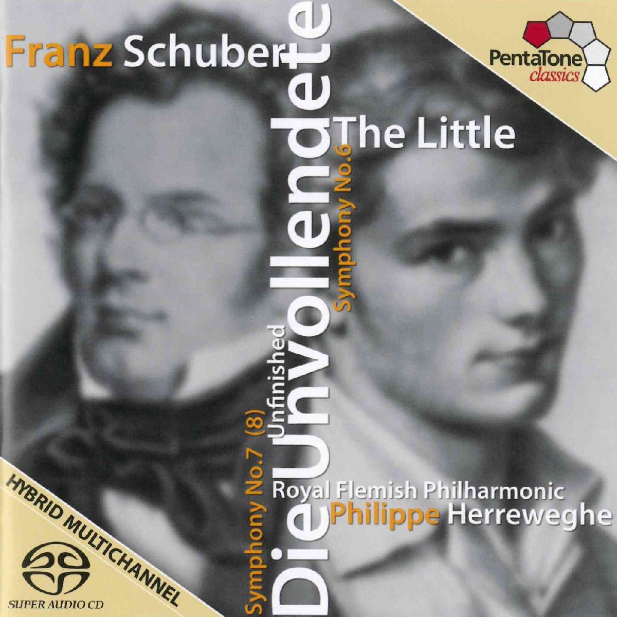 Afbeelding van Royal Flemish Philharmonic, Philippe Herreweghe - Schubert: Symphony Nos.6 & 8 'Unfinished'