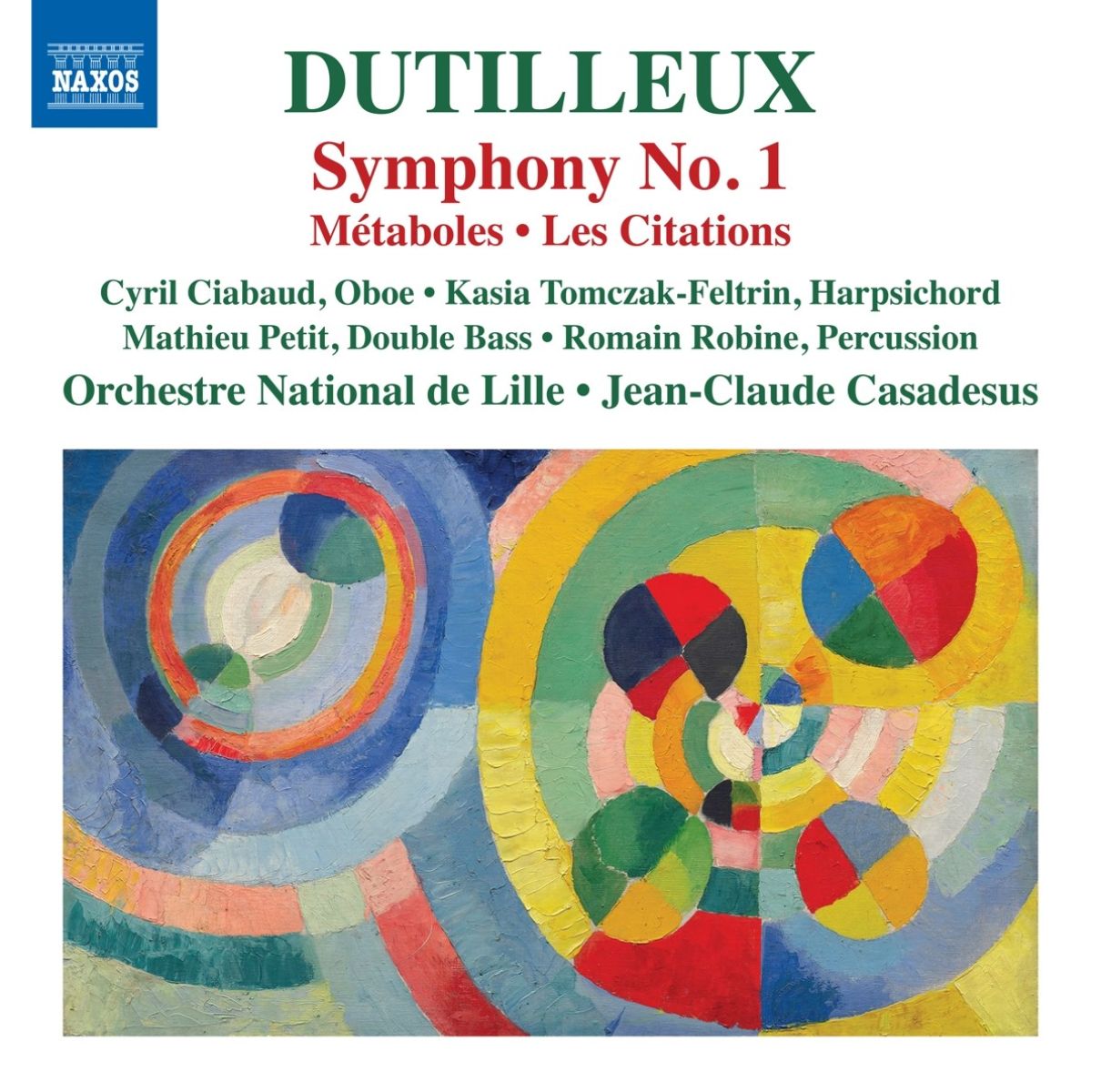Afbeelding van Symphony No.1/Metaboles/Les Citations