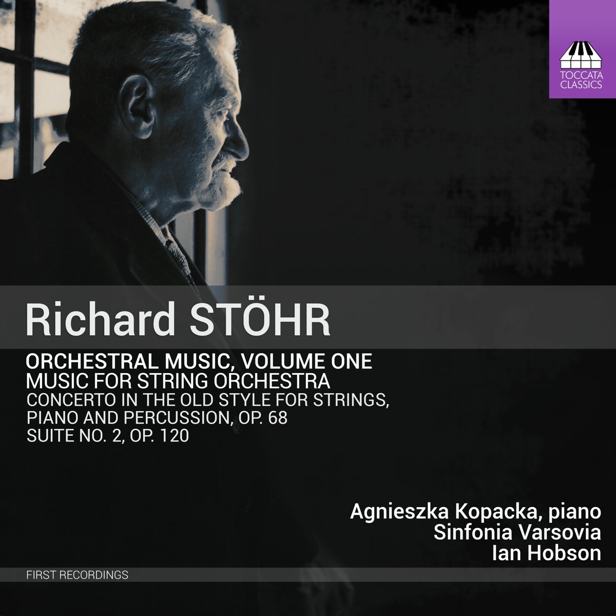 Afbeelding van Agnieszka Kopacka, Sinfonia Varsovia, Ian Hobson - Stöhr: Orchestral Music, Vol. 1 - Music For String Orchestra
