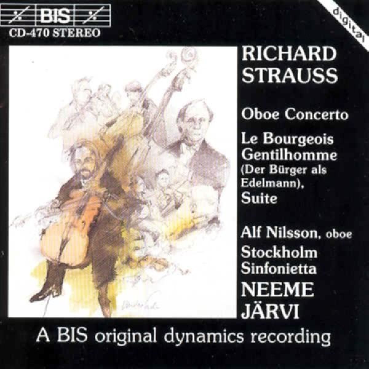 Afbeelding van Alf Nilsson, Stockholm Sinfonietta, Neeme Järvi - Strauss: Oboe Concerto | Le Bourgois Gentilhomme