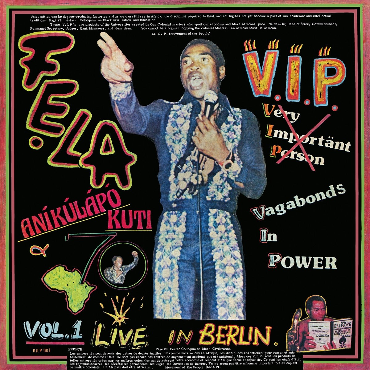Afbeelding van Fela Kuti & Africa 70 - V.I.P. (Vagabonds In Power) Vol. 1 Live In Berlin