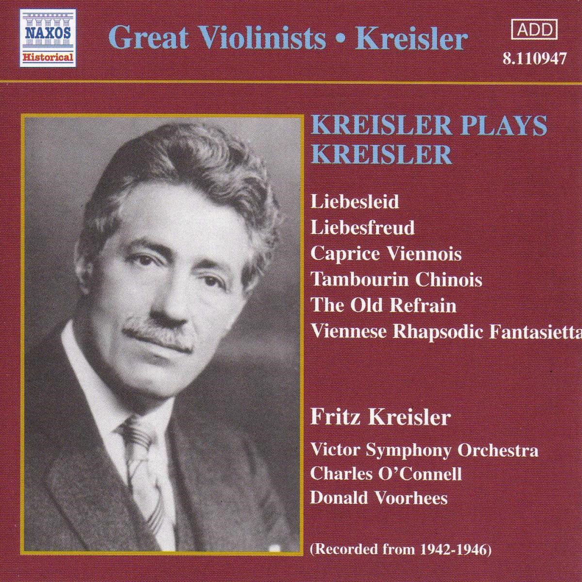 Afbeelding van Fritz Kreisler, Victor Symhony Orchestra, Donald Voorhees - Kreisler: Various Works (1945-1946)