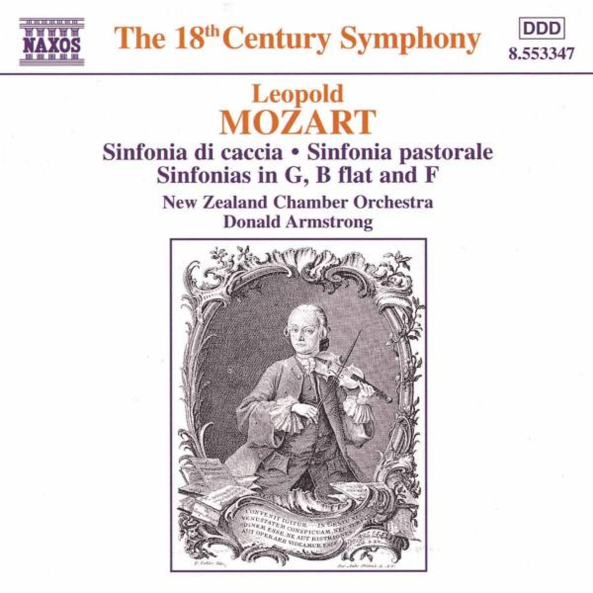 Afbeelding van New Zealand Chamber Orchestra, Donald Armstrong - Leopold Mozart: Sinfonias