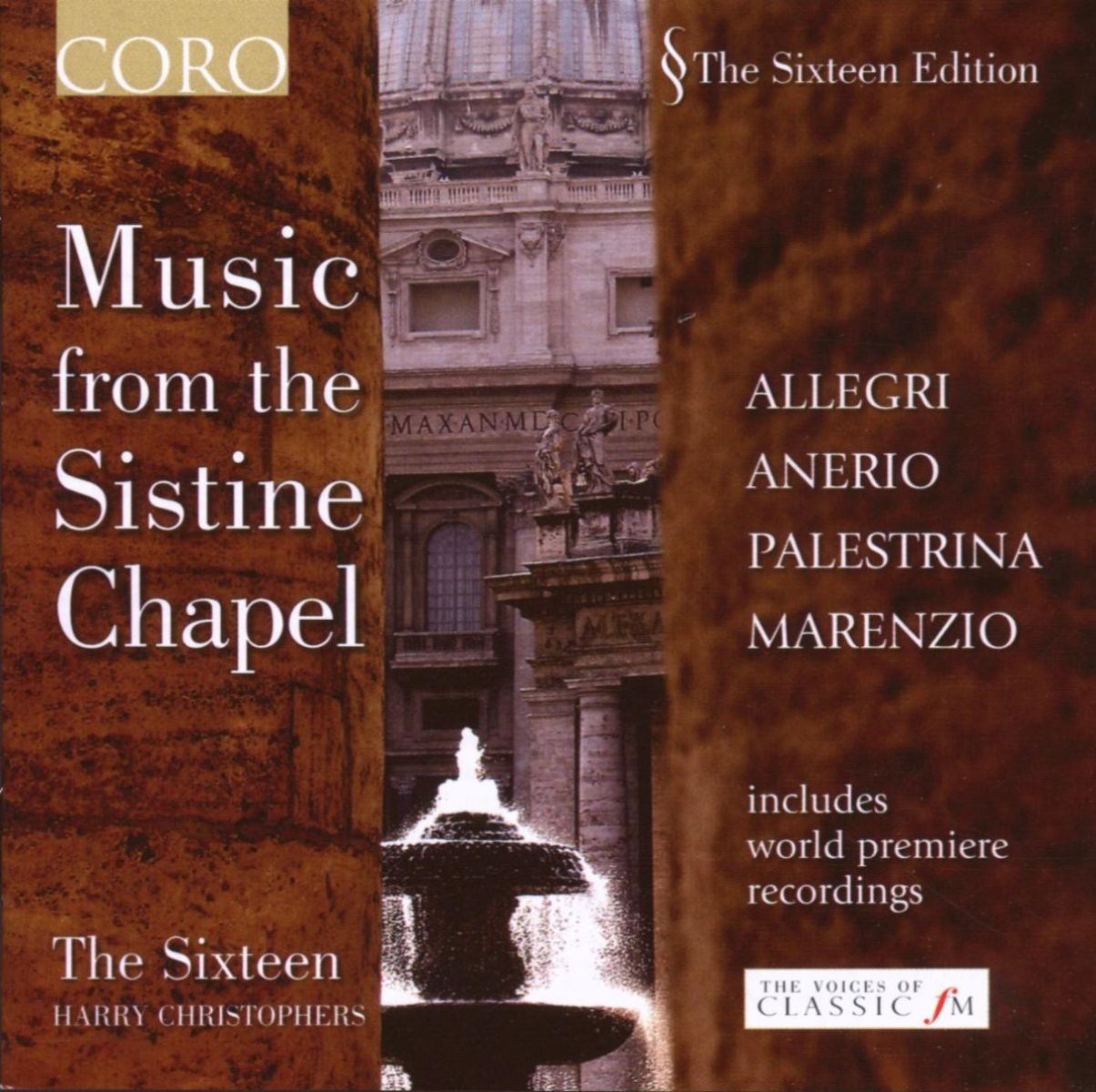 Afbeelding van The Sixteen, Harry Christophers - Music From The Sistine Chapel