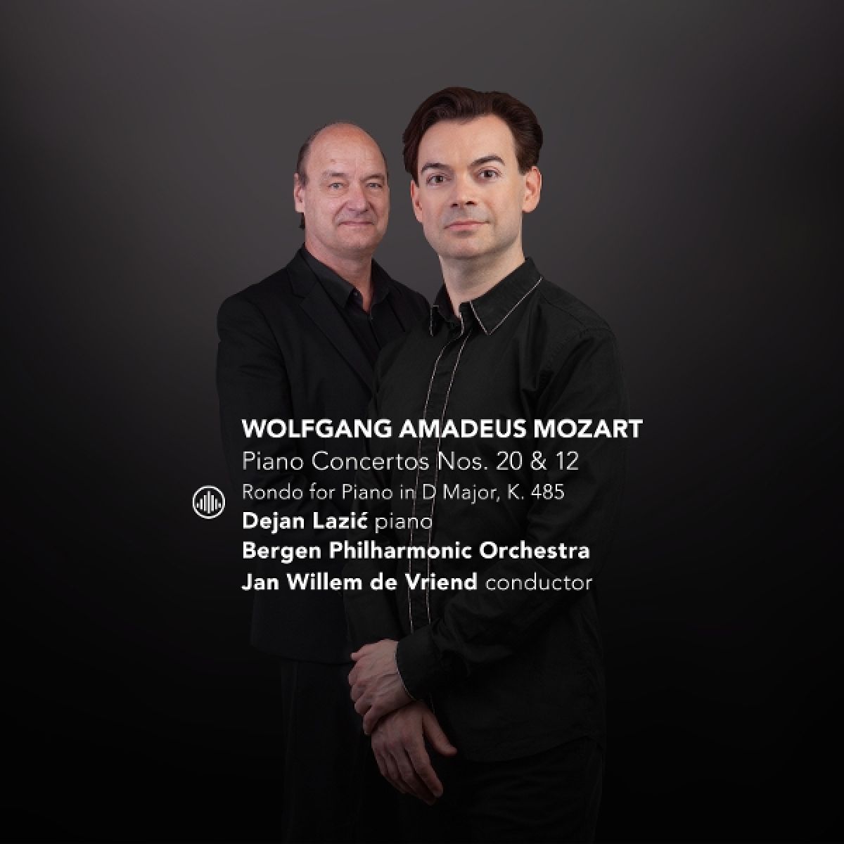 Afbeelding van Dejan Lazic, Bergen Philharmonic Orchestra & Jan Willem De Vriend - Mozart: Piano Concertos Nos. 20 & 12 / Rondo For Piano In D Major, K. 485