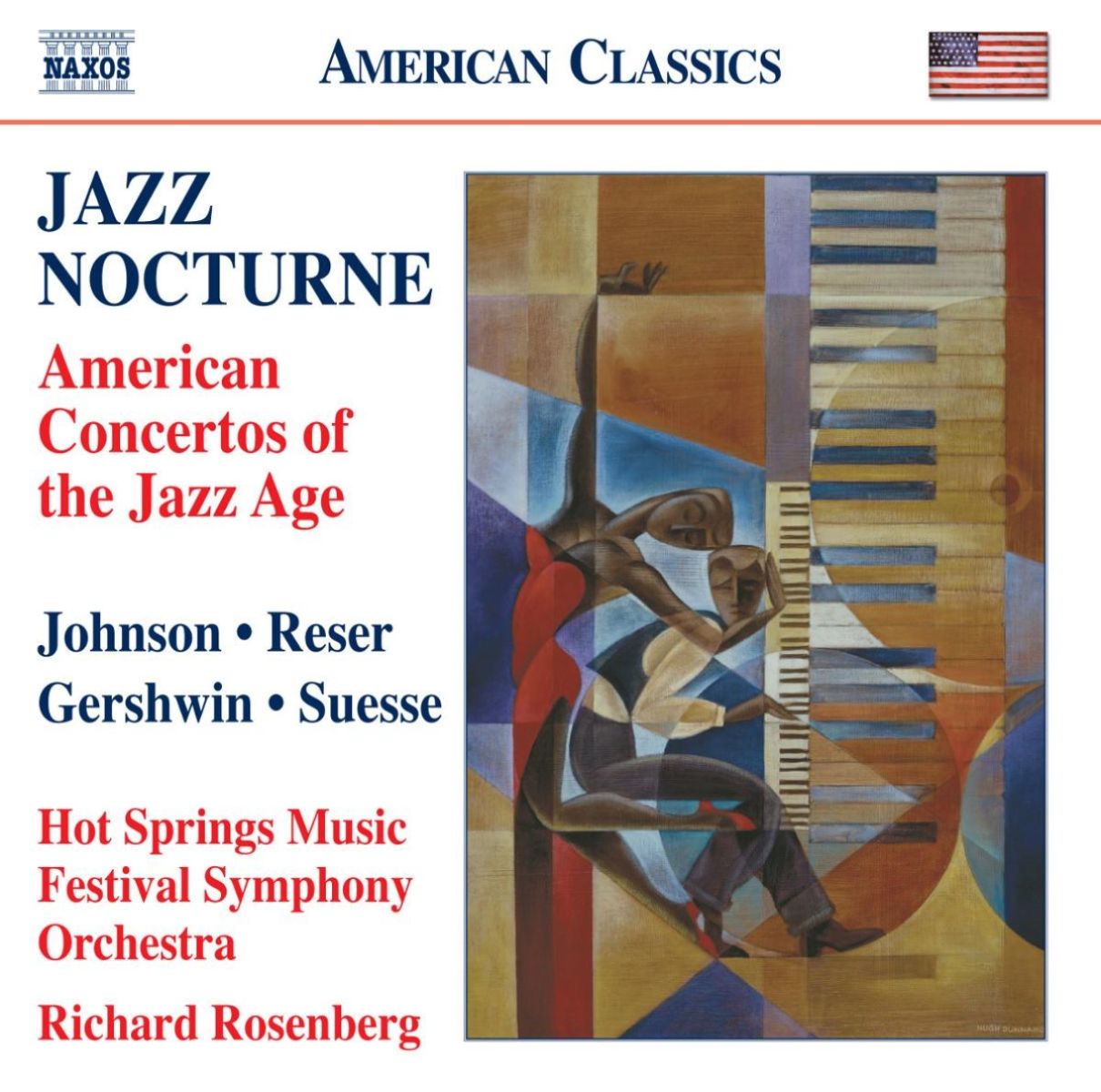 Afbeelding van Richard Rosenberg, Hot Springs Music Festival Symphony Orchestra - Jazz Nocturne: American Concertos Of The Jazz Age