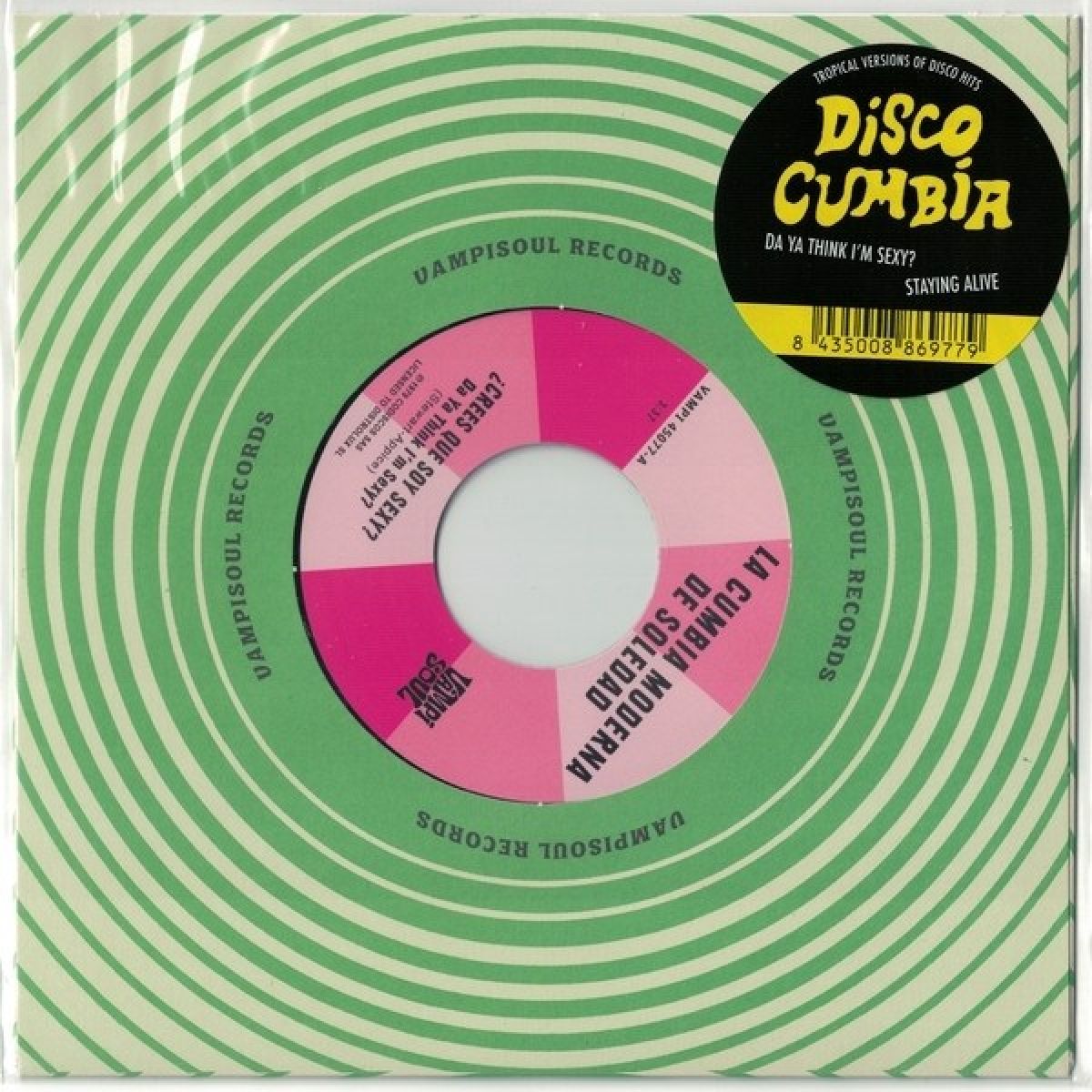 Afbeelding van La Cumbia Moderna De Soledad & Machuca Cumbia - Crees Que Soy Sexy? Da Ya Think I’m Sexy? / Staying Alive