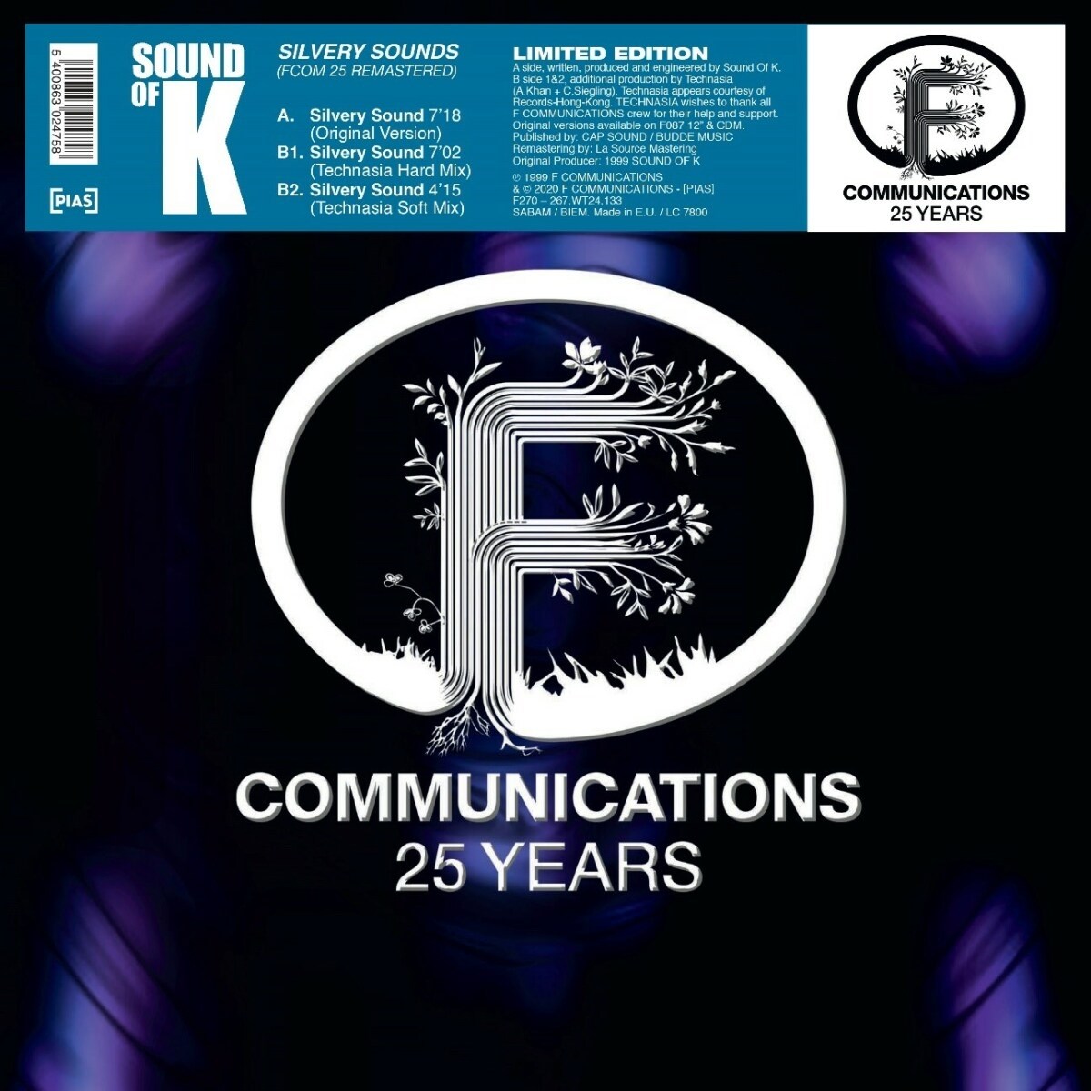 Afbeelding van Sound Of K - Silvery Sounds (Fcom 25)