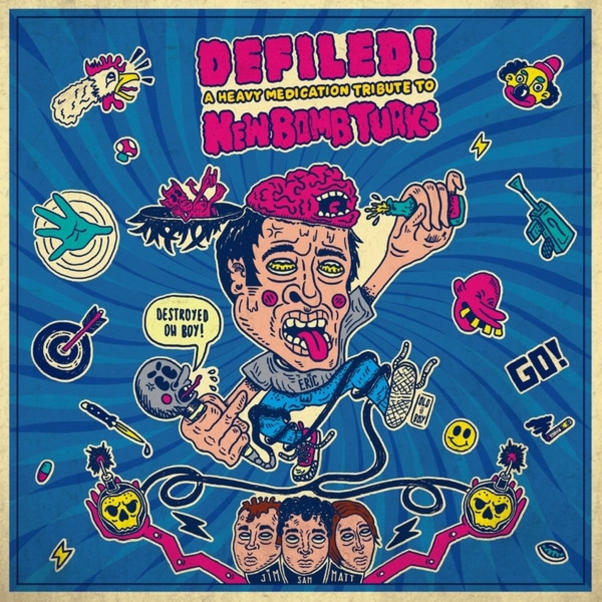 Afbeelding van Various Artists - New Bomb Turks Tribute: Defiled!
