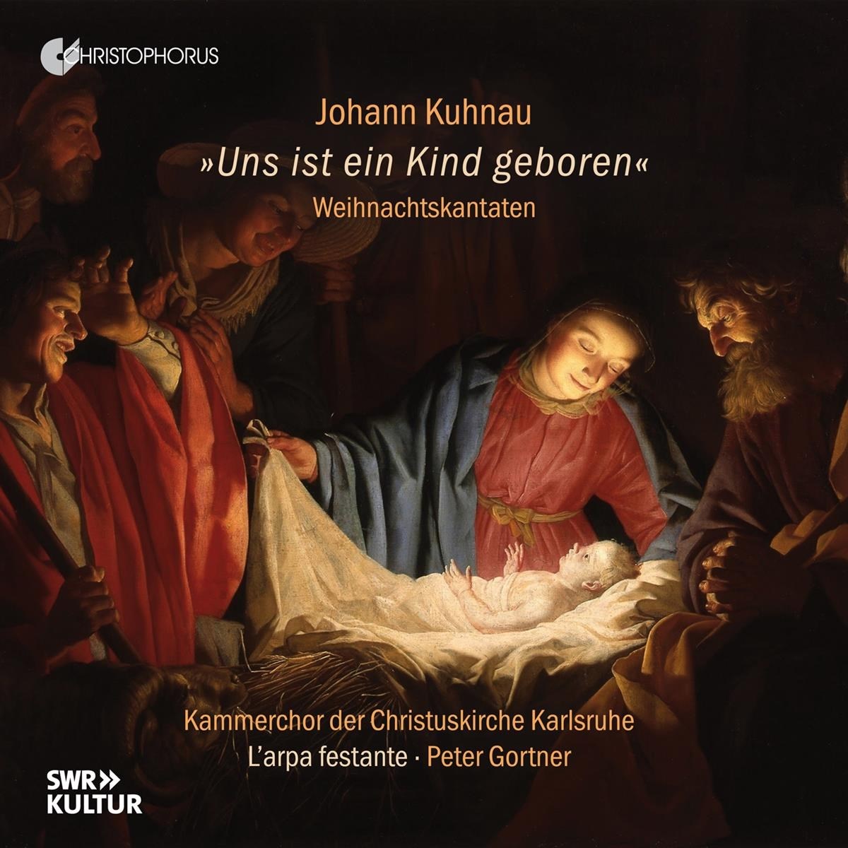Afbeelding van Kammerchor Der Christuskirche Karlsruhe - Kuhnau: Uns Ist Ein Kind Geboren - Christmas Cantatas