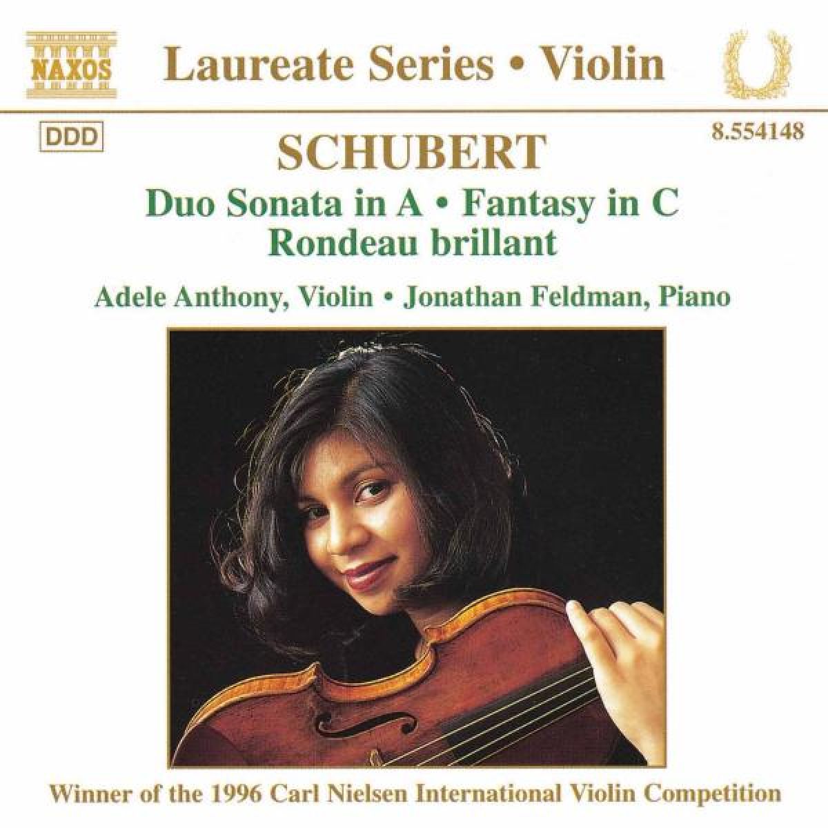 Afbeelding van Adele Anthony & Jonathan Feldman - Schubert: Music For Violin And Piano