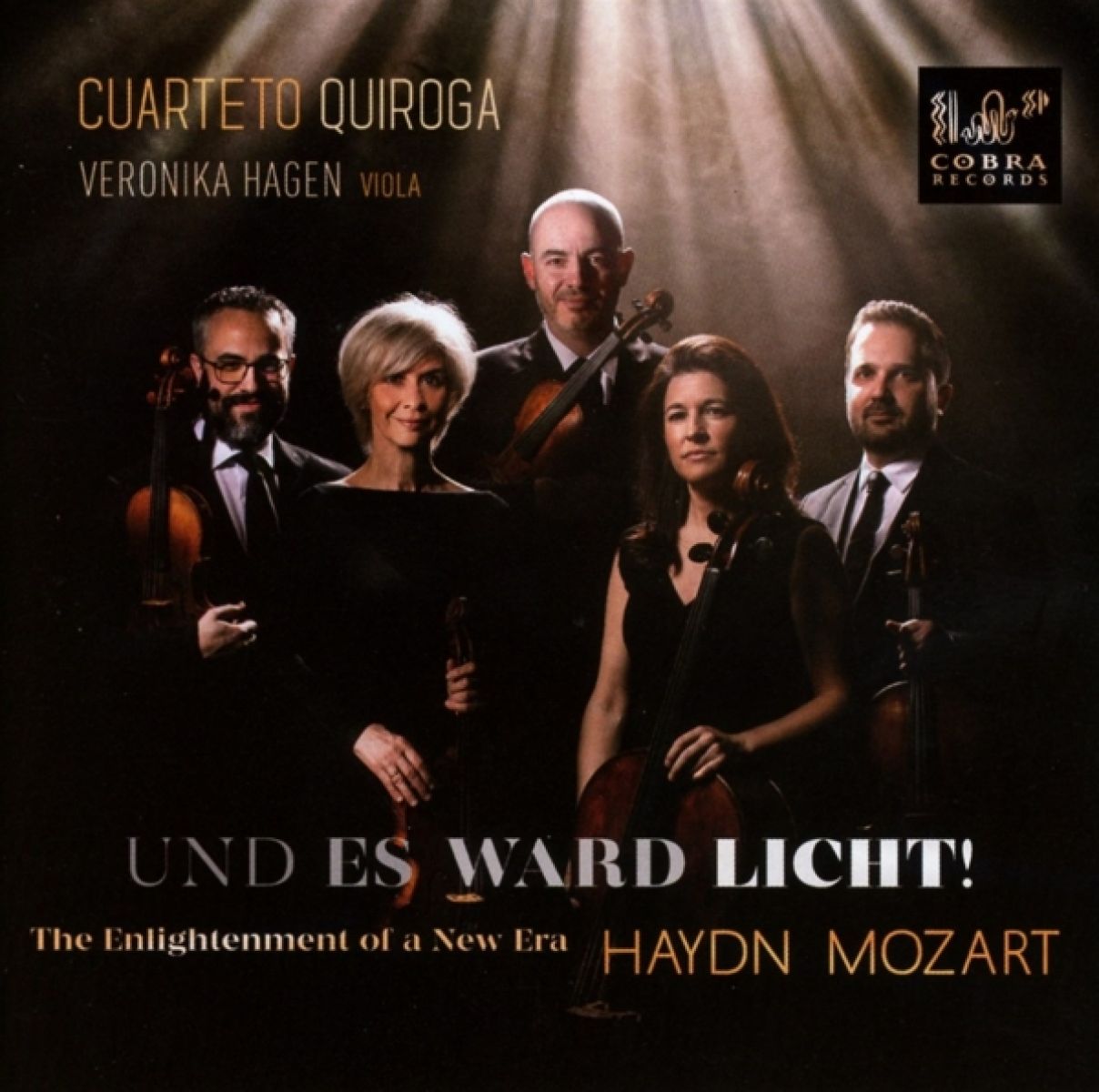Afbeelding van Cuarteto Quiroga & Veronika Hagen - Haydn & Mozart: The Enlightenment Of A New Era