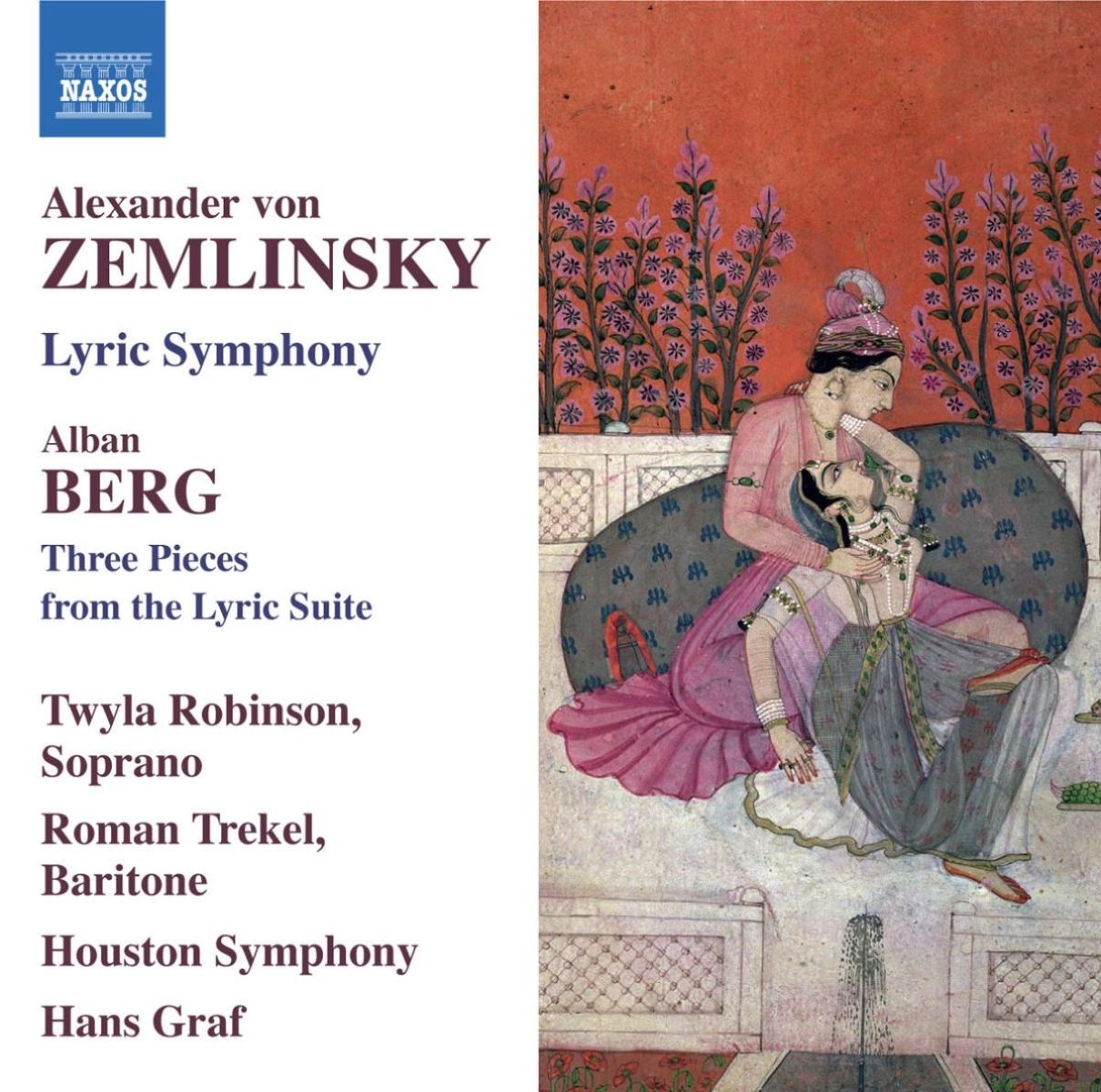 Afbeelding van Houston Symphony Orchestra, Hans Graf - Zemlinsky: Lyric Symphony | Berg: 3 Pieces From The Lyric Suite