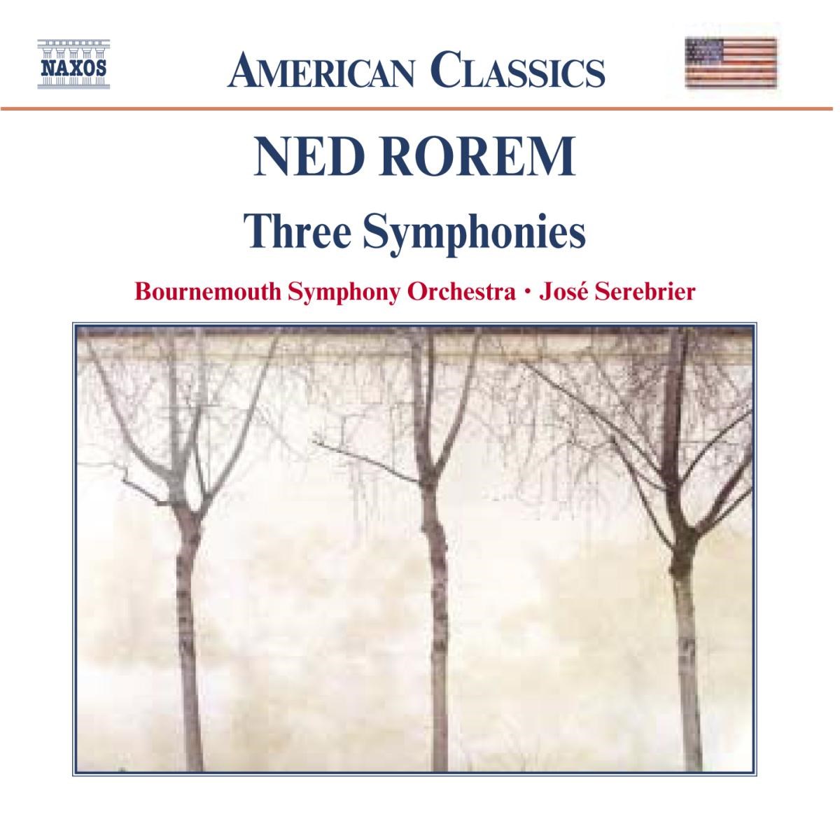Afbeelding van Bournemouth Symphony Orchestra, José Serebrier - Rorem: Three Symphonies