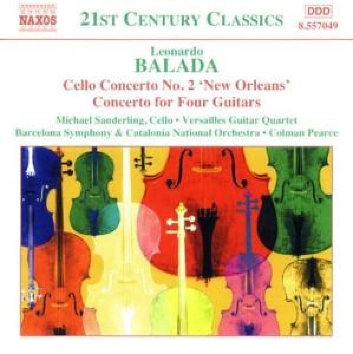 Afbeelding van Michael Sanderling, Versailles Guitar Quartet - Balada: Cello Concerto No.2 | Concerto For Four Guitars