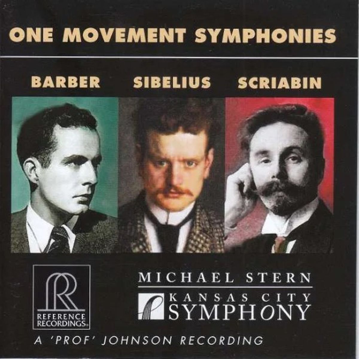 Afbeelding van The Kansas City Symphony, Michael Stern - One Movement Symphonies: Barber, Sibelius, Scriabi