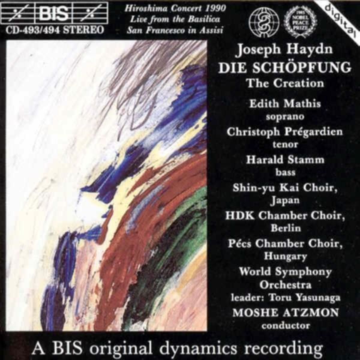 Afbeelding van Edith Mathis, Christoph Prégardien, World Symphony Orchester, Moshe Atzmon - Haydn: Die Schöpfung (The Creation) - Live