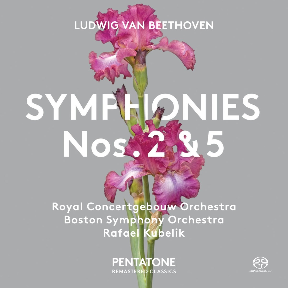 Afbeelding van Royal Concertgebouw Orchestra, Boston Symphony Orchestra, Rafael Kubelik - Beethoven: Symphonies 2 & 5