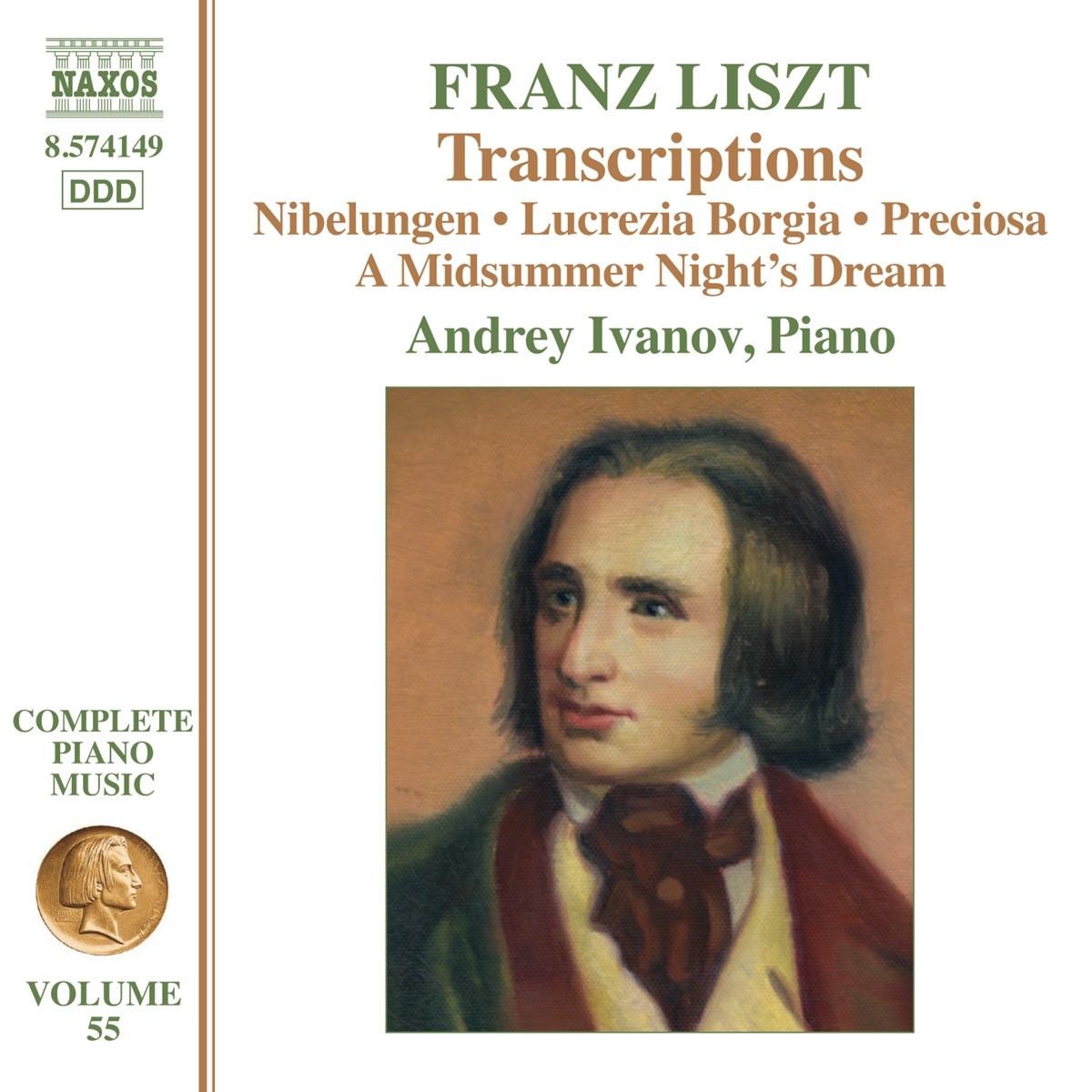 Afbeelding van Andrey Ivanov - Liszt: Complete Piano Music, Vol. 55 - Transcriptions