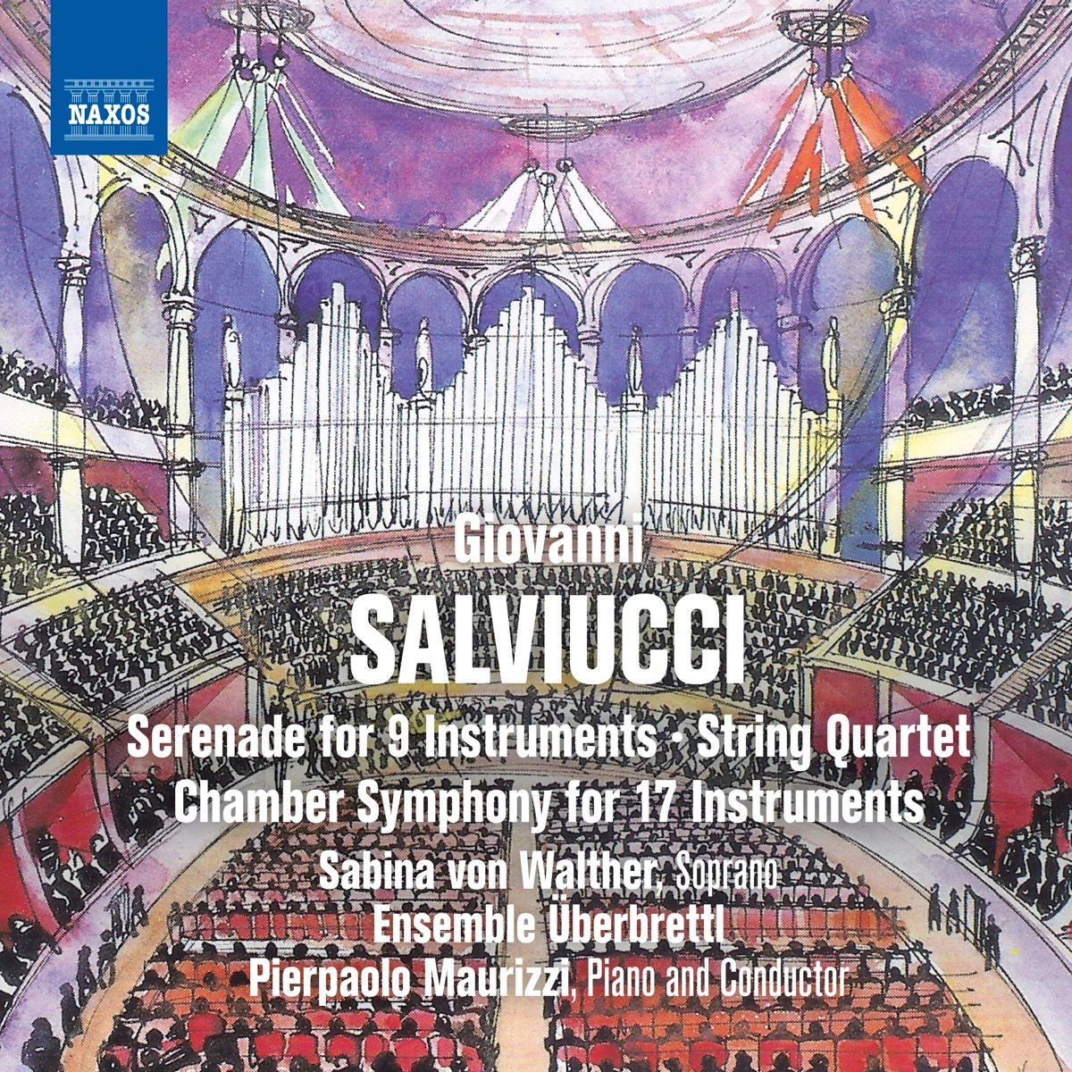 Afbeelding van Sabina von Walther, Ensemble Überbrettl, Pierpaolo Maurizzi - Salviucci: Chamber Symphony For 17 Instruments