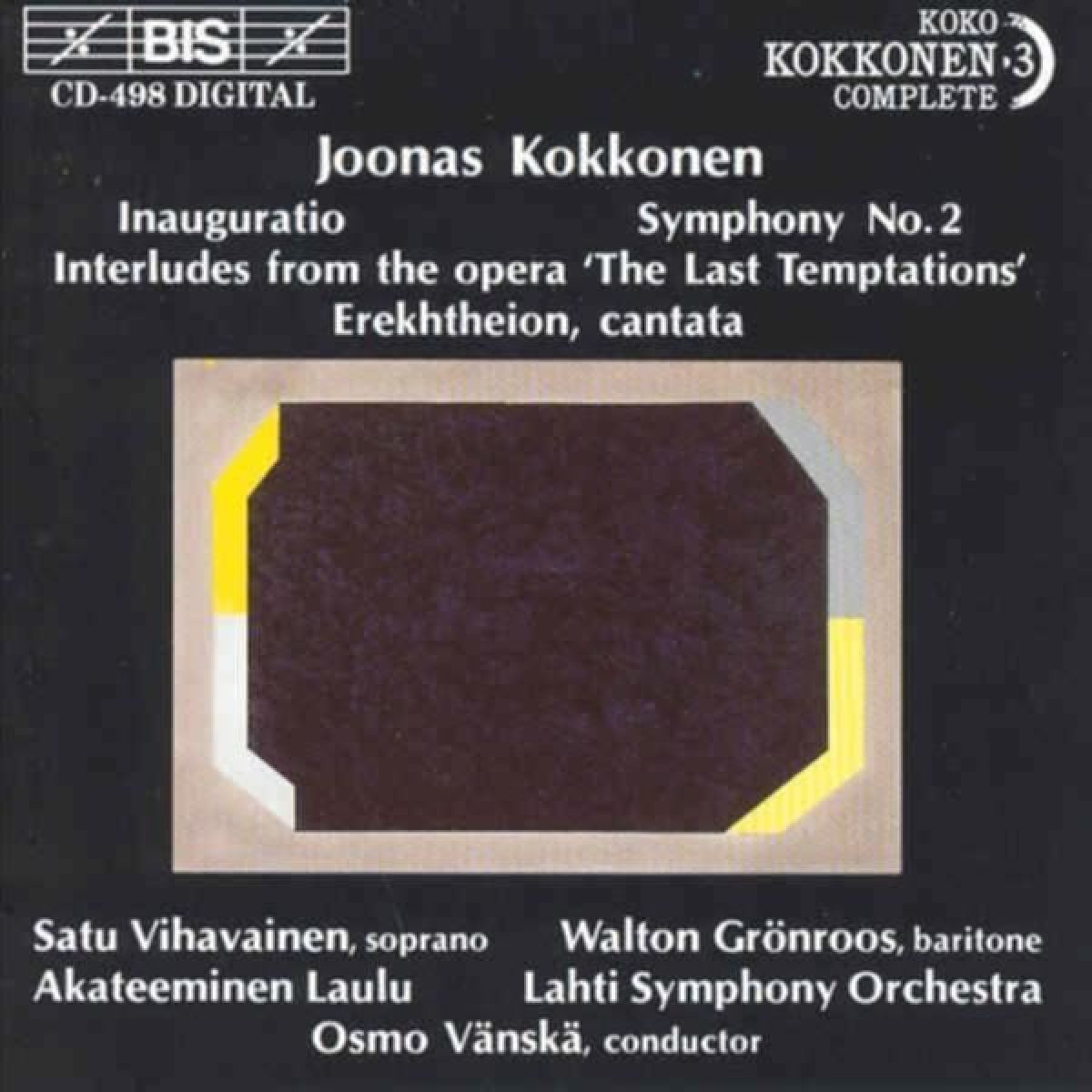 Satu Vihavainen, Walton Grönroos, Lahti Symphony Orchestra - Kokkonen: Inauguratio | Symphony No. 2