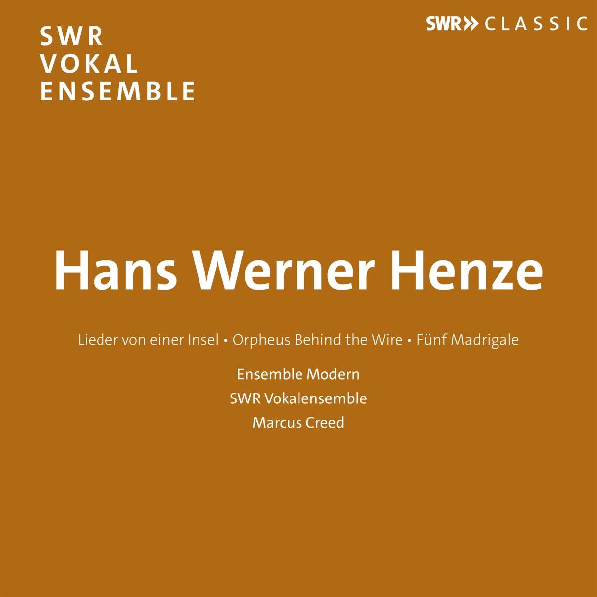 Afbeelding van Ensemble Modern, SWR Vokalensemble Stuttgart, Marcus Creed - Choral Works