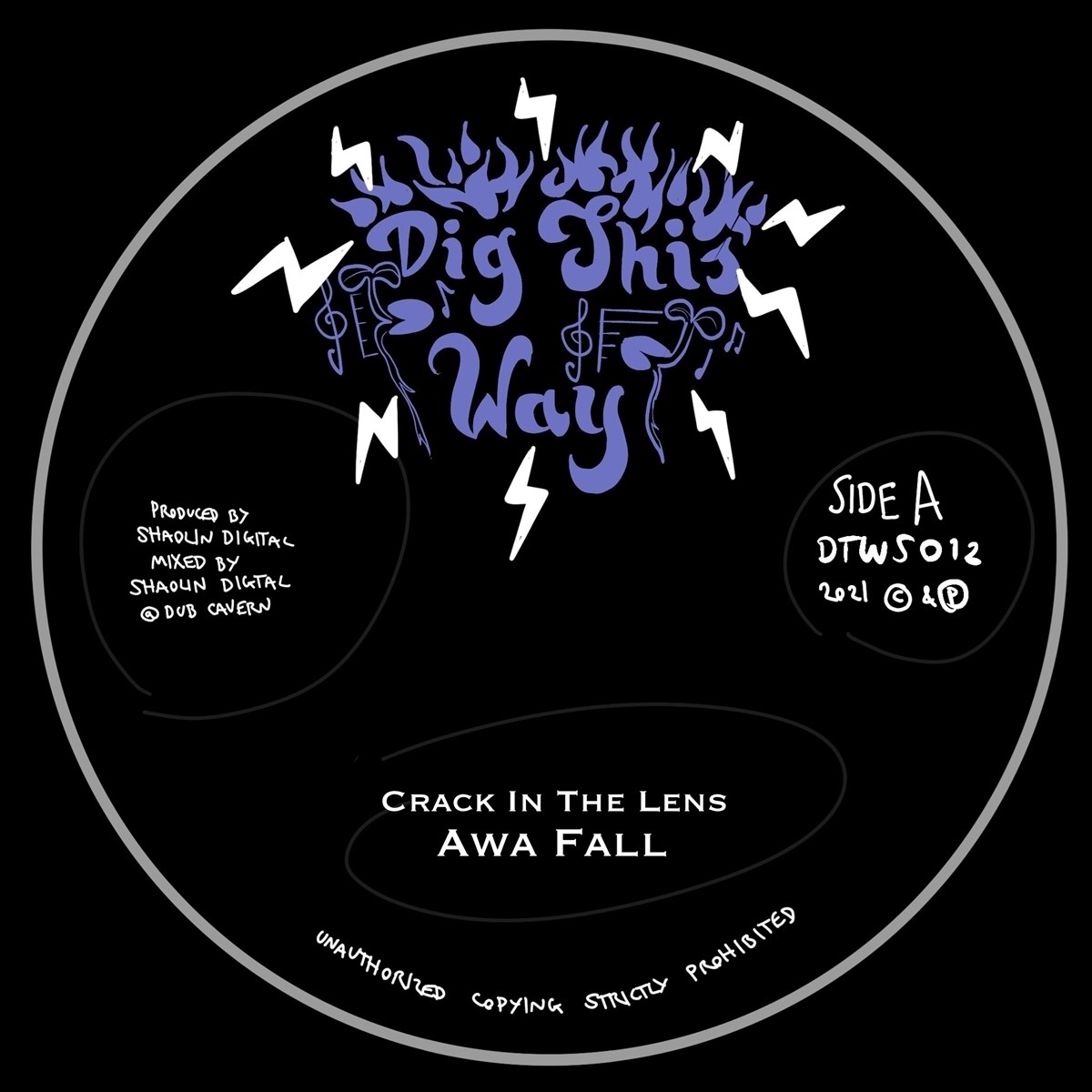 Afbeelding van Awa Fall & Shaolin Sound - Crack The Lens/Crackin' Dub