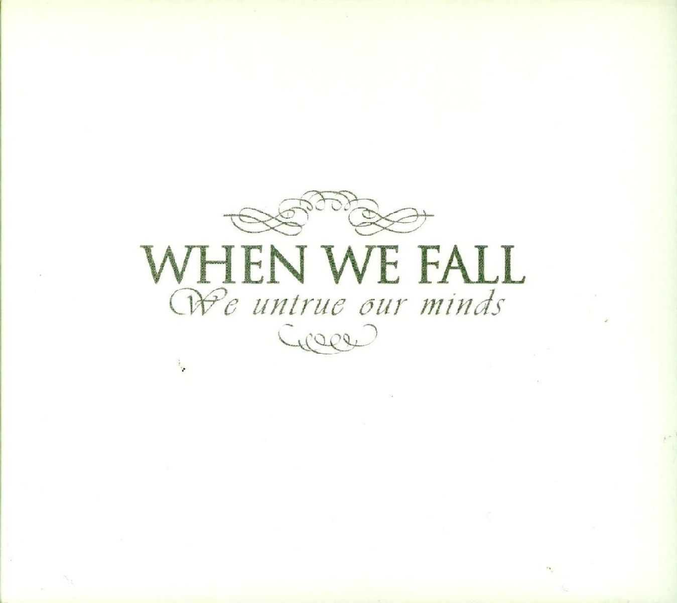 When We Fall - We Untrue Our Minds