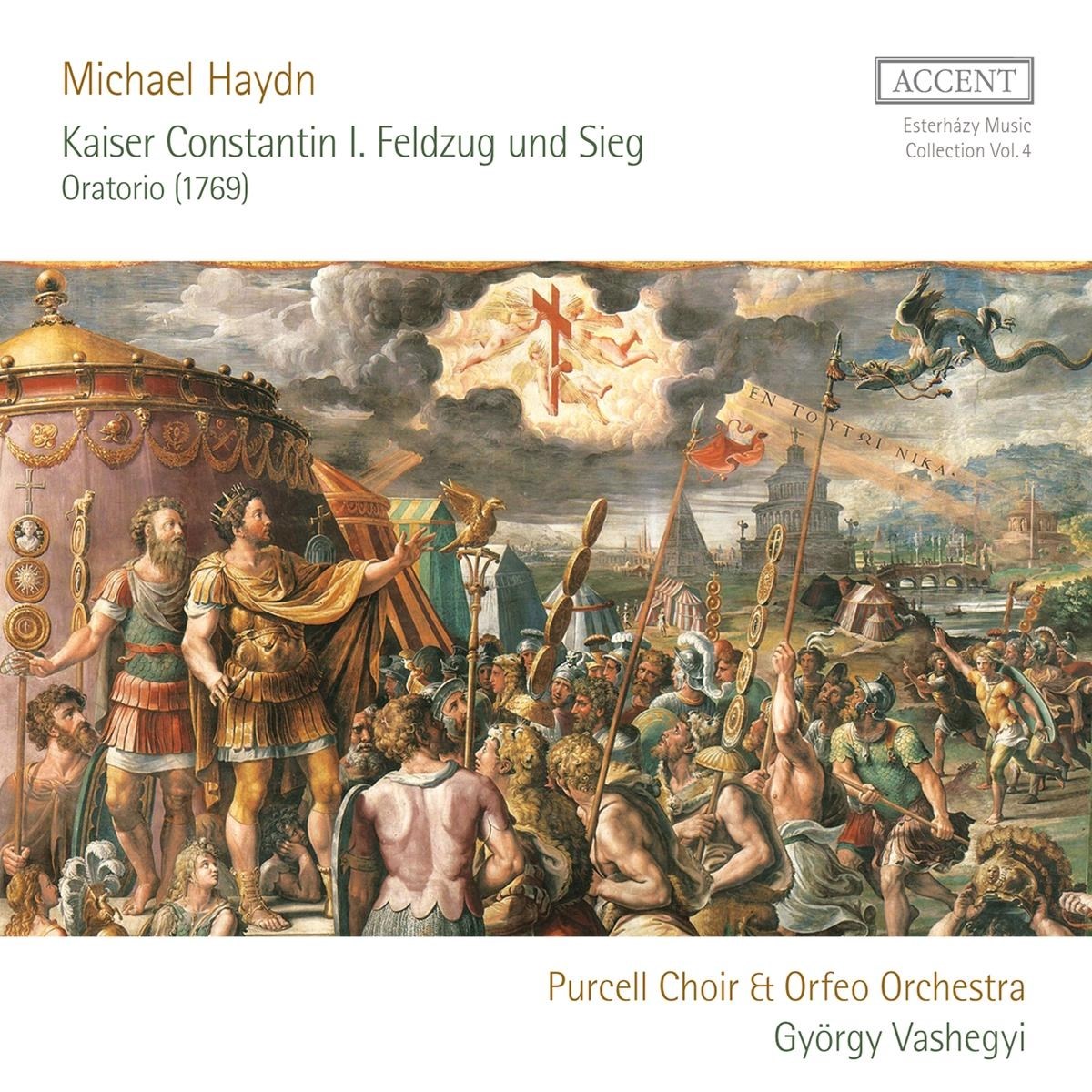 Afbeelding van Purcell Choir Budapest, Orfeo Orchestra Budapest, György Vashegyi - Haydn: Kaiser Constantin I "Feldzug Und Sieg"